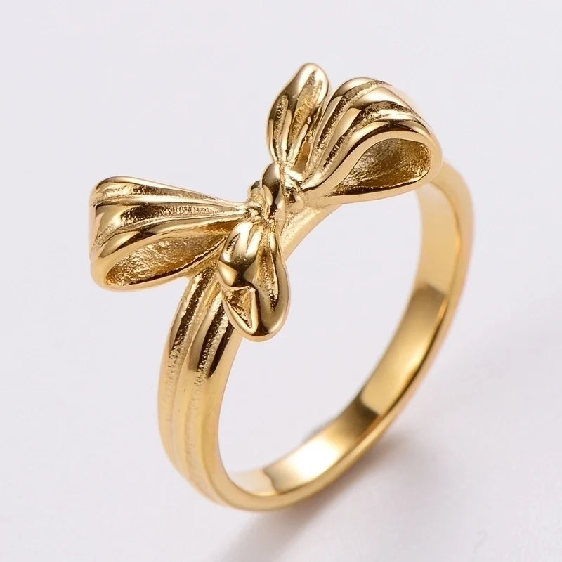 Bow Gold Ring