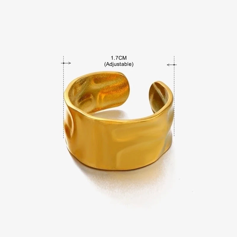 Vintage Style Adjustable Gold Ring